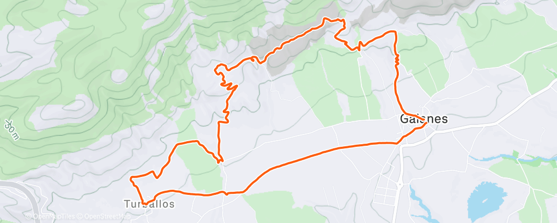 Map of the activity, Gaianes