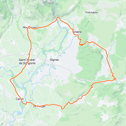 Le Pouget, Aumelas, Aniane, St Jean de Fos, Montpeyroux | 53.5 km Road ...