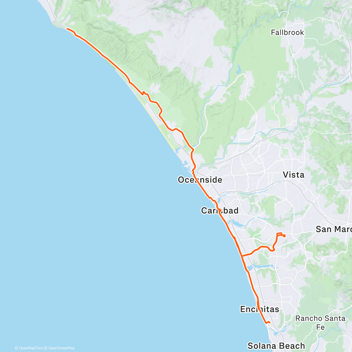 Map of the activity, WW