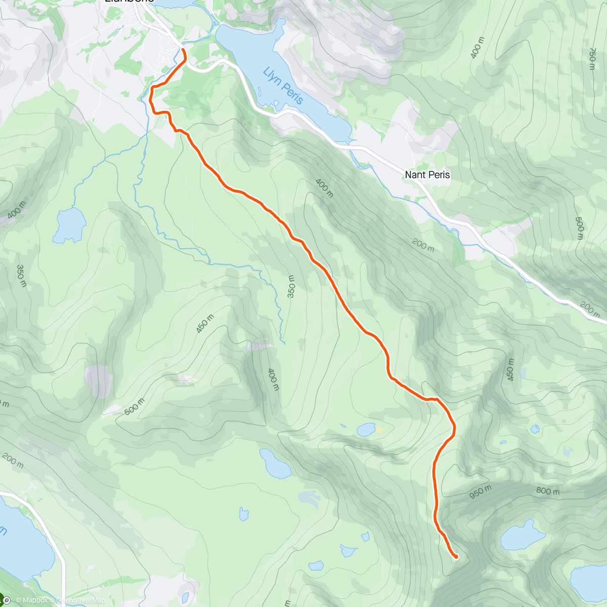 Map of the activity, Walk up Snowdon to watch the sun rise 🥰☀️⛰️