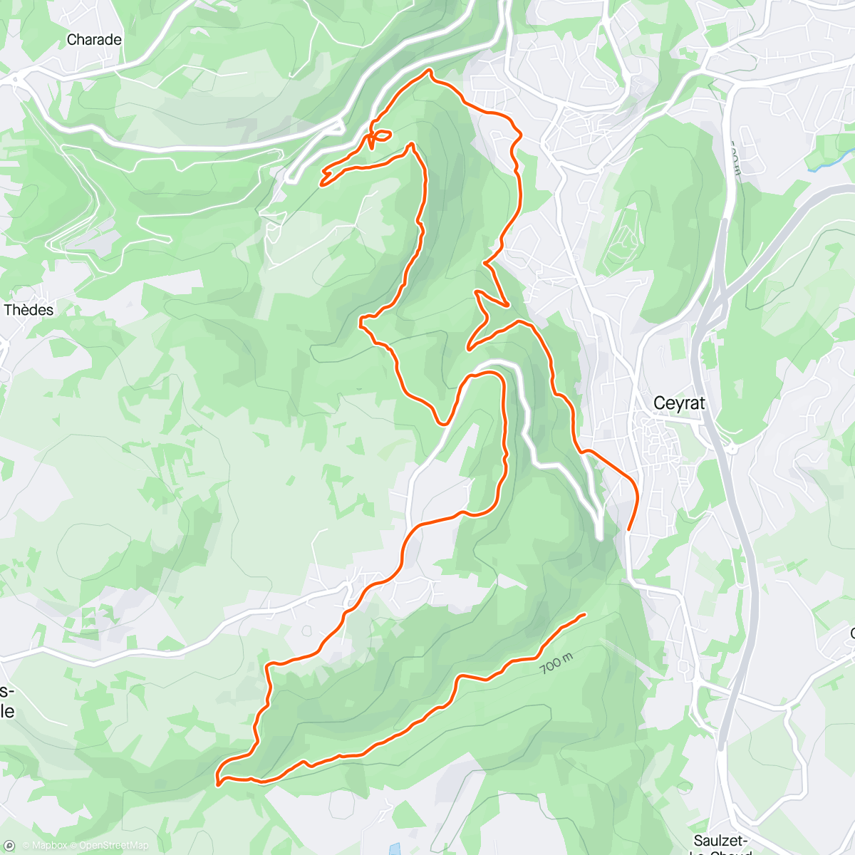 Map of the activity, Rando trail des 4 ruisseaux