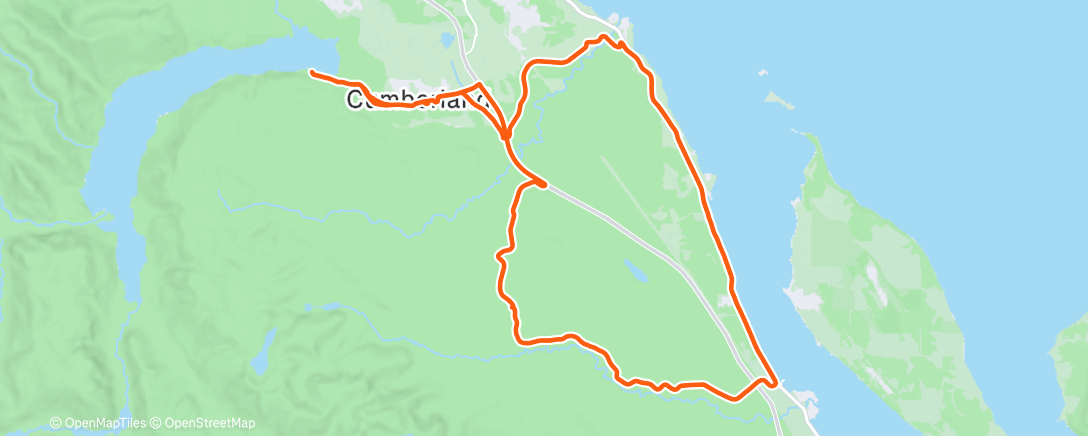 Map of the activity, Morning Ride
