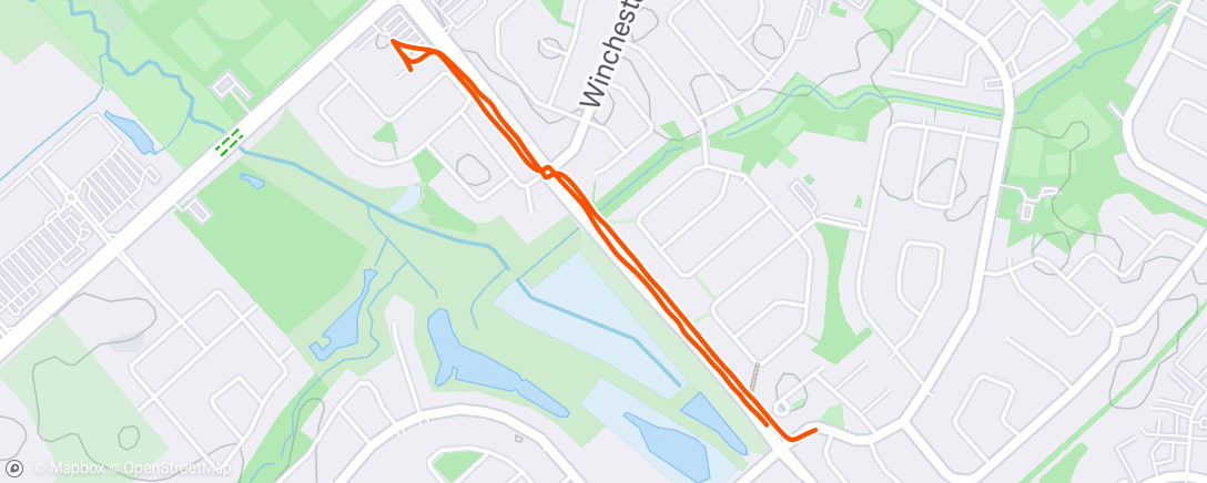 Map of the activity, Evening Walk