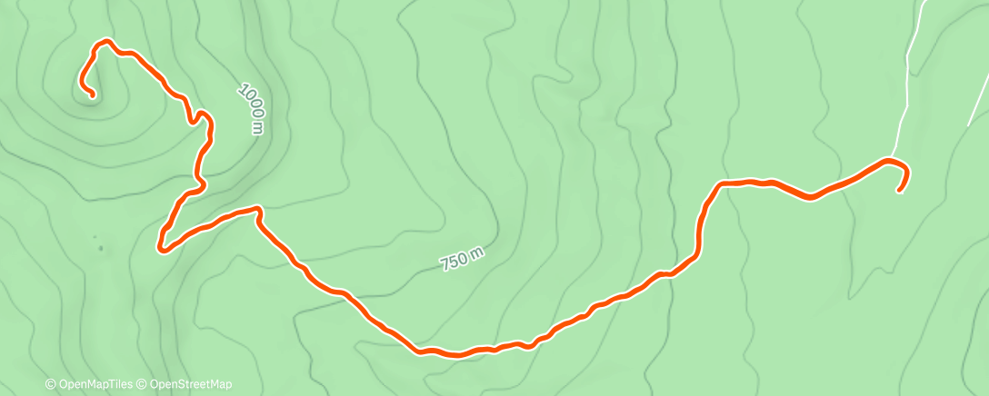 Map of the activity, Lunch Run