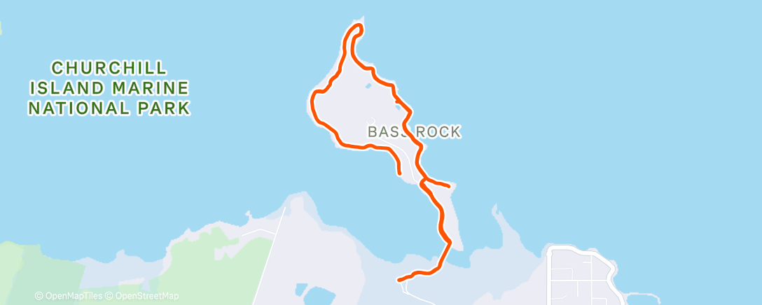 Map of the activity, Morning Run