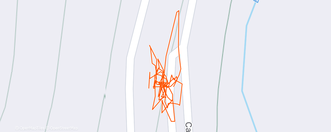 Map of the activity, Entrenamiento a la hora del almuerzo