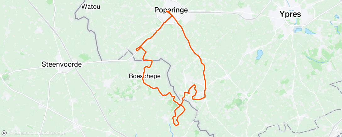 Map of the activity, Morning Ride