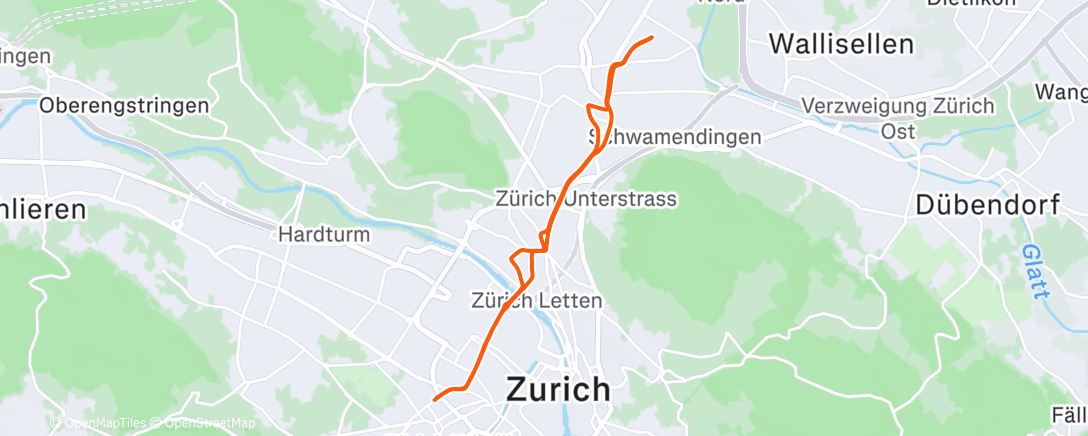 Map of the activity, Letzte Pendelfahrt für dieses Jahr 🎄