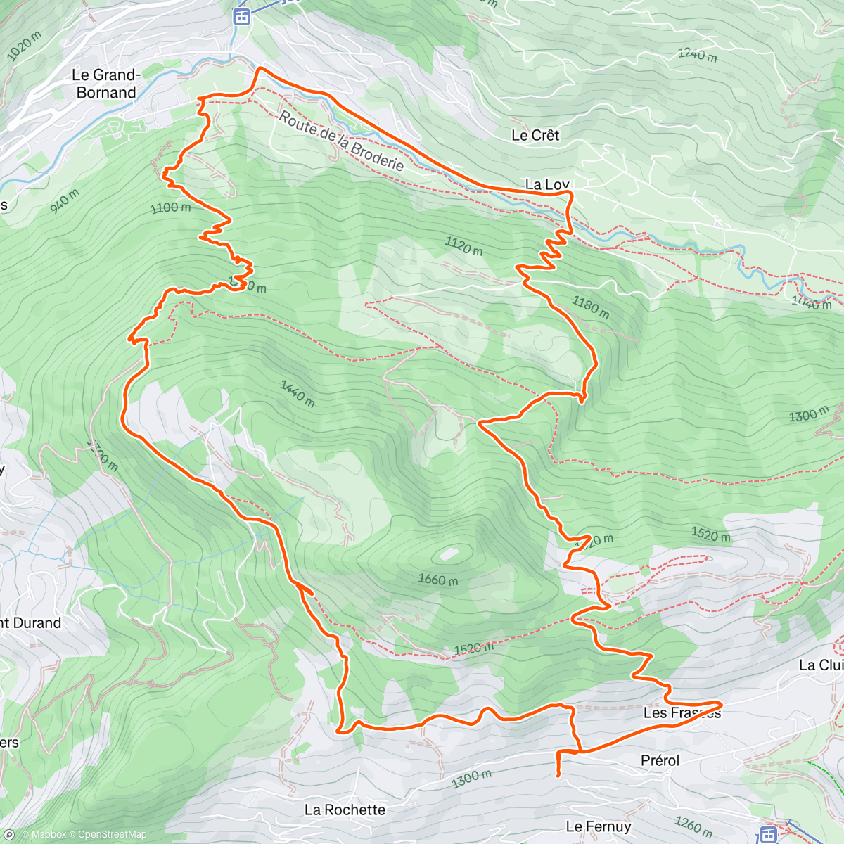 Mapa da atividade, Salomon Winter Camp Day2