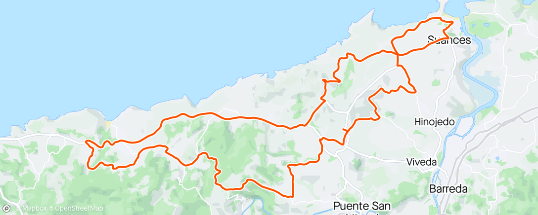 Map of the activity, Dry enough for Northern Spain standards
