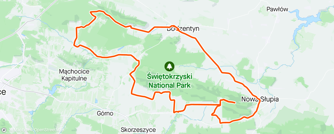Mappa dell'attività Runda Świętokrzyska