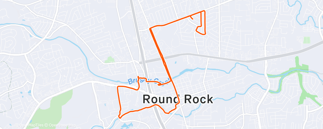 Map of the activity, Morning Run