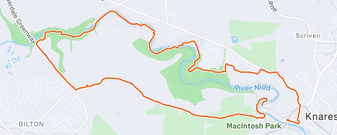 Map of the activity, Lunch Hike