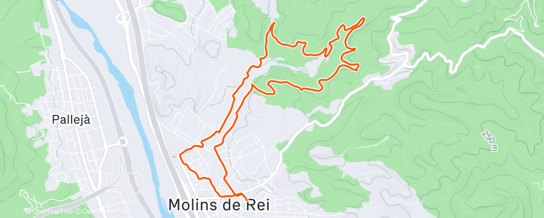 Map of the activity, Run- suau amb rasqueta guapa🥶❄️