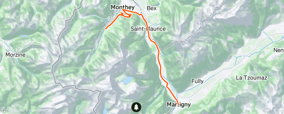 Map of the activity, Sortie vélo dans l'après-midi