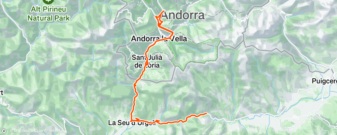 Map of the activity, La Massana, La Massana, Andorra 🇦🇩