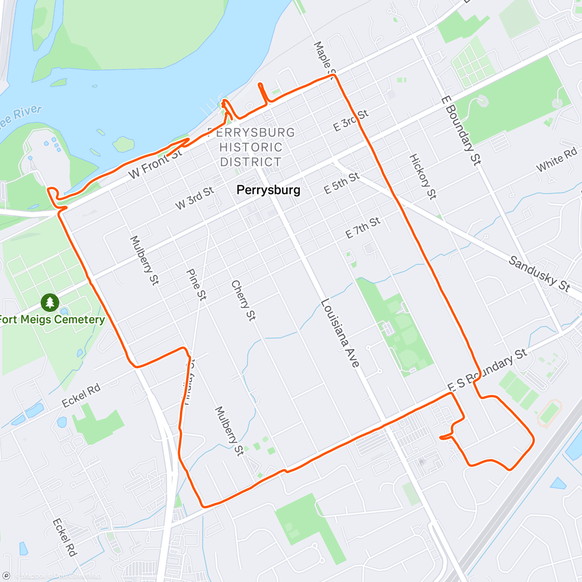 Map of the activity, Around Town