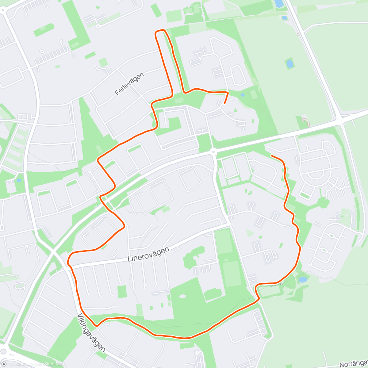 Map of the activity, Hemma 5 km