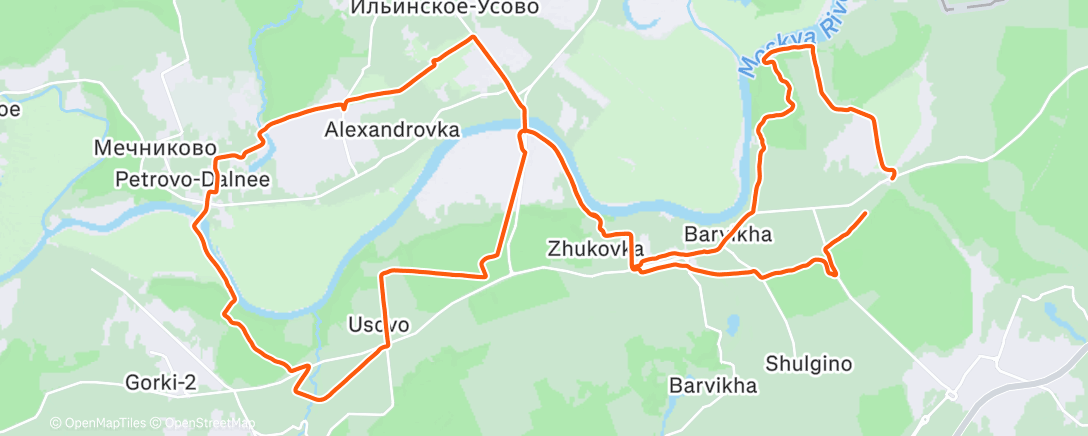 Map of the activity, Горный велозаезд (после обеда)