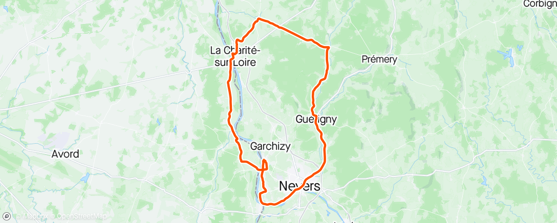 Map of the activity, Avec le chrono