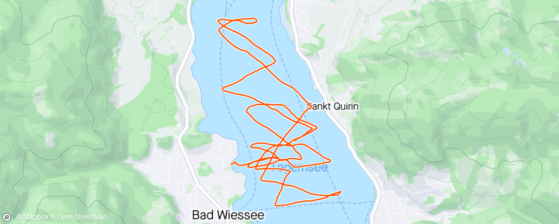 Map of the activity, Segeln am Nachmittag