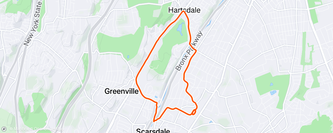 Map of the activity, Scarsdale