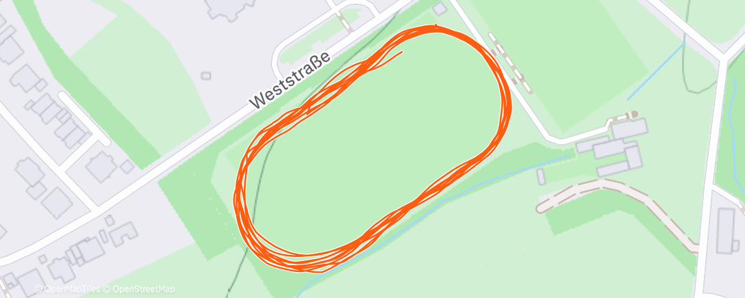 Map of the activity, Lauf am Nachmittag