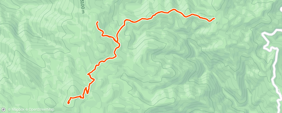 Map of the activity, Ixtepeji Run with Amanda 🇳🇿