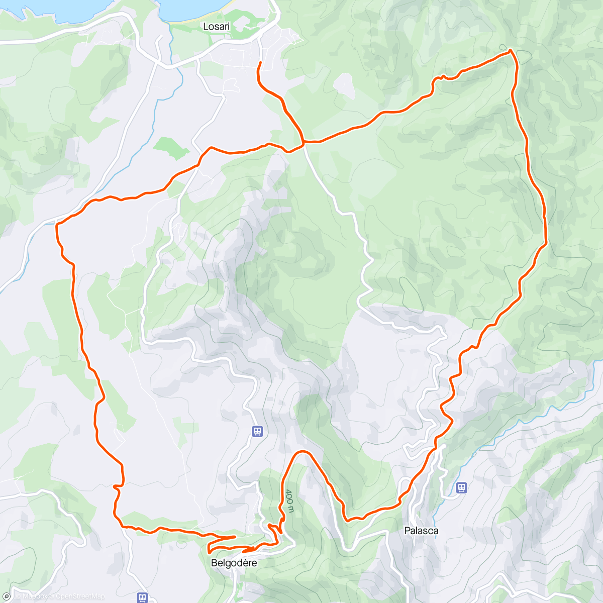 Карта физической активности (MTB: Tour de Parasu, circuit 3)