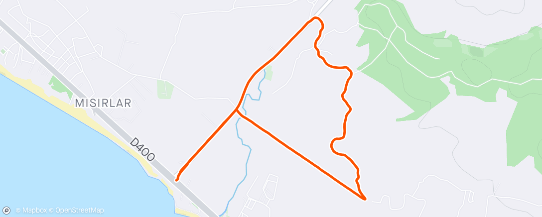 Map of the activity, Morning Run (getting warm ☀️)