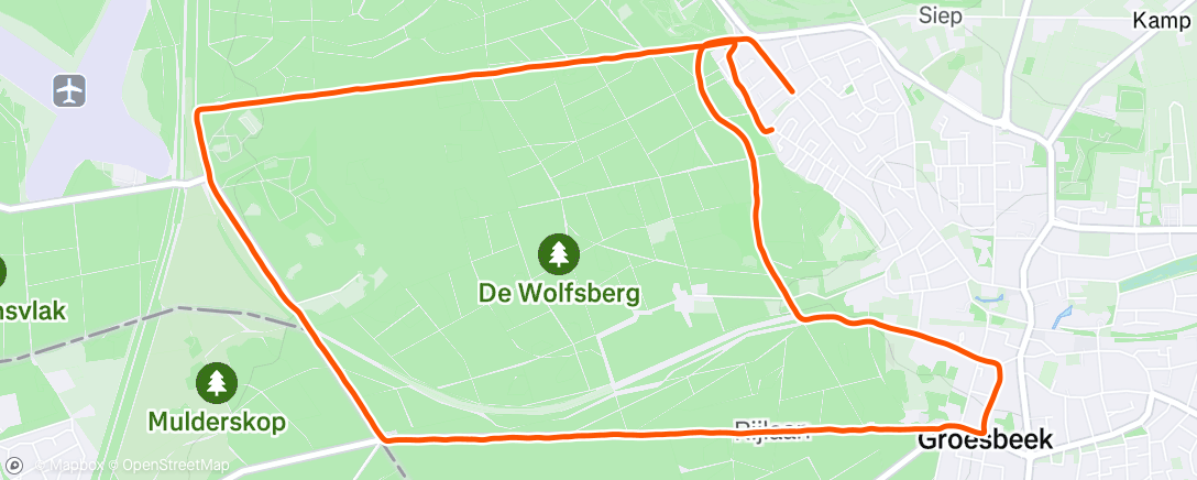 Map of the activity, Ochtendloop