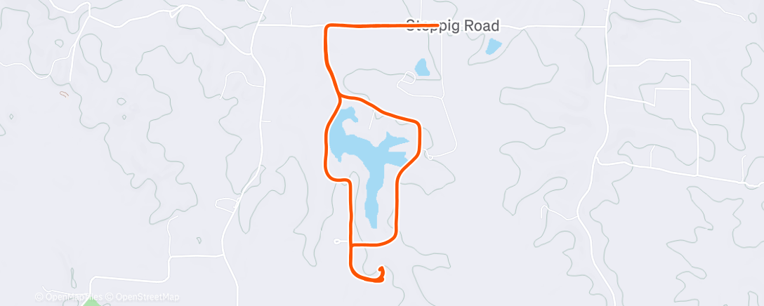 Map of the activity, one foggy christmas eve