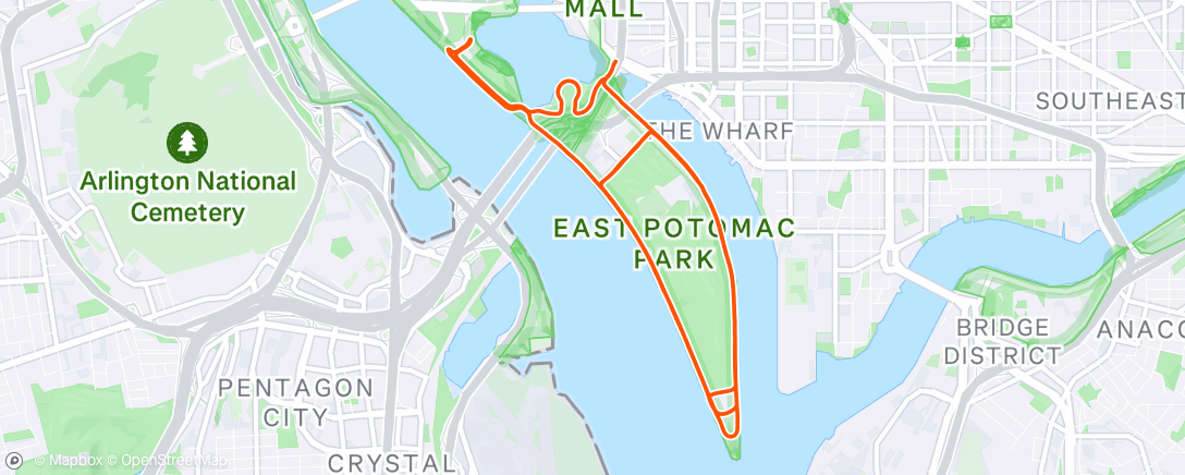 Map of the activity, DC remains my favorite city for tempos