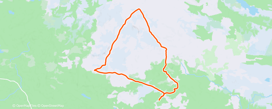 Map of the activity, Tråkket løyper med Vilde