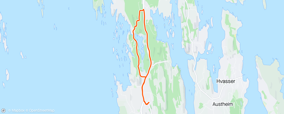 Mapa da atividade, Søndagstur med Cathrine 🥰