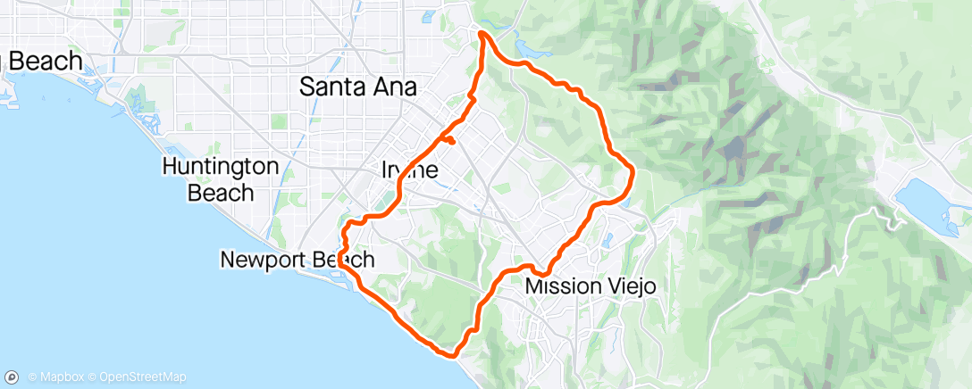Map of the activity, Back in the OC