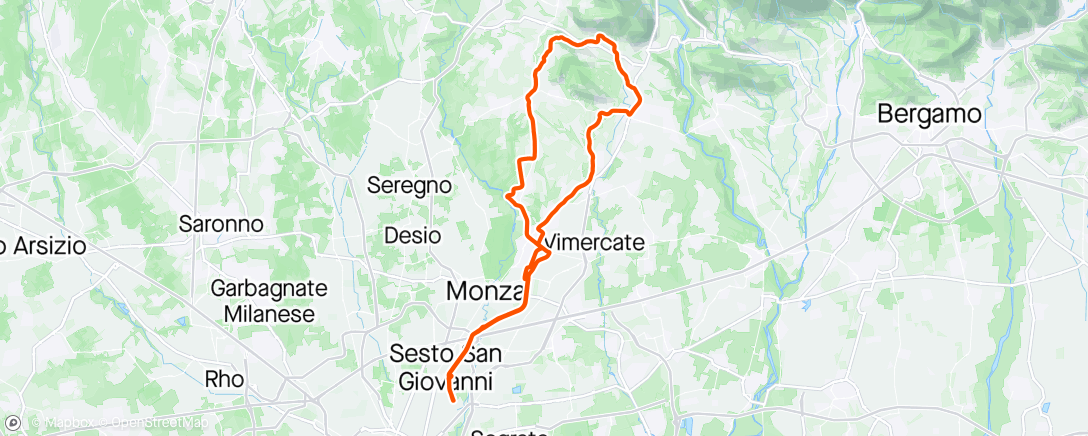 Map of the activity, Quattro Strade, Sirtori, Correzzana