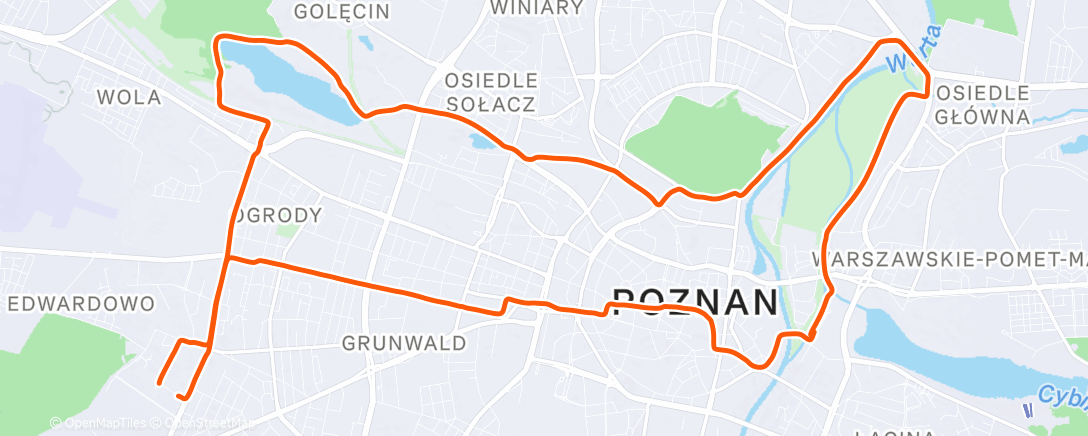 Map of the activity, Afternoon Gravel Ride