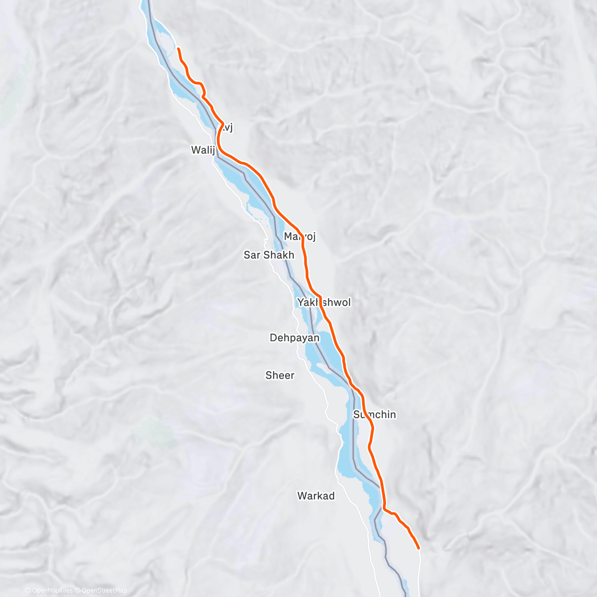 Map of the activity, ROUVY - Wakhan Valley, Ishkashim - Khorog | Tajikistan