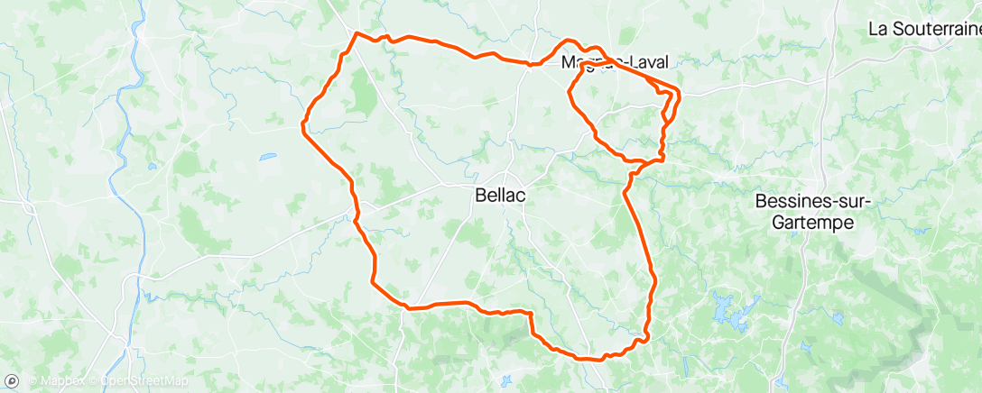Map of the activity, Sortie vélo VCML