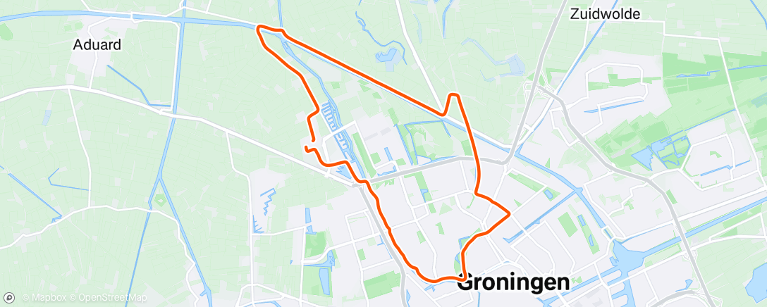Map of the activity, Duurloop/Vuurloop