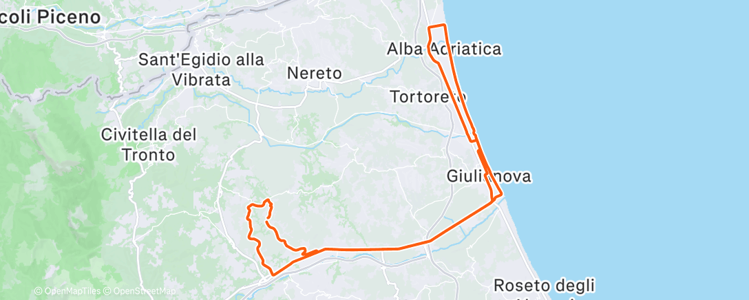 アクティビティ「Pedalata dell'ora di pranzo」の地図