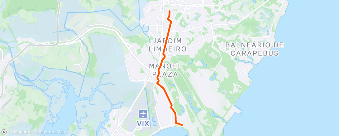 Map of the activity, Pedalada matinal