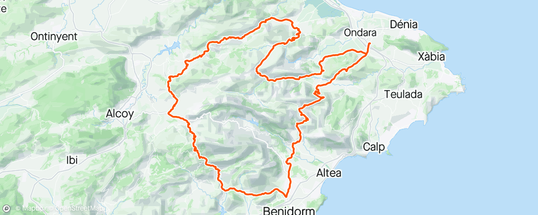 Map of the activity, Giro camp D14