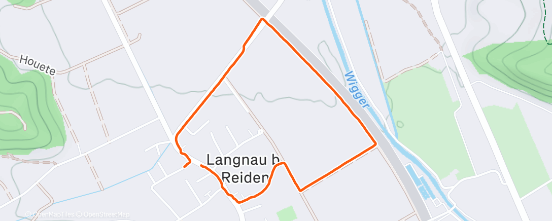 Map of the activity, Spaziergang am Nachmittag