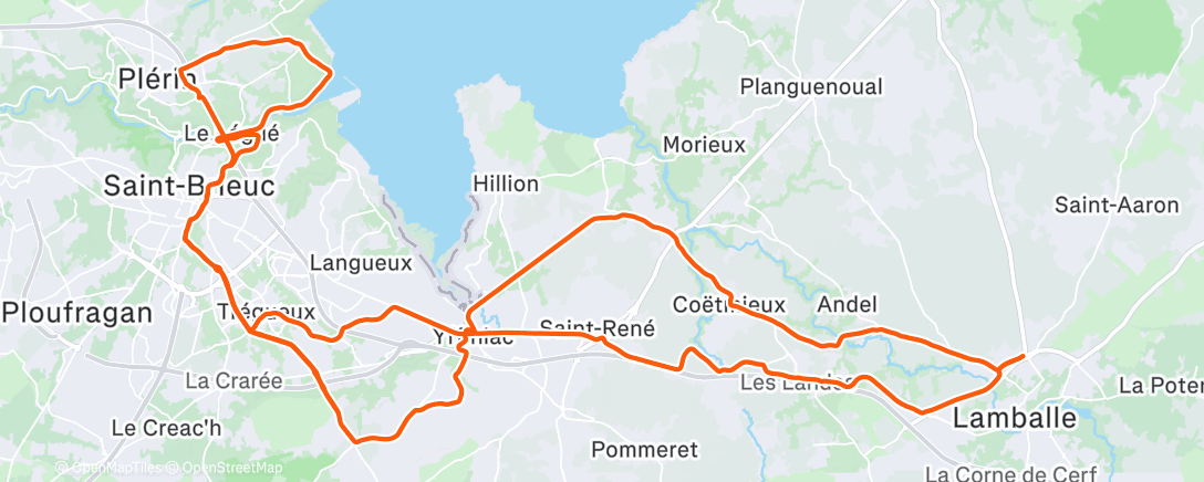 Карта физической активности (Sortie vélo le matin)