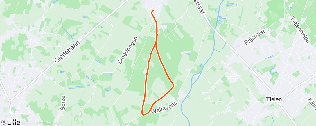 Map of the activity, Ochtendloop