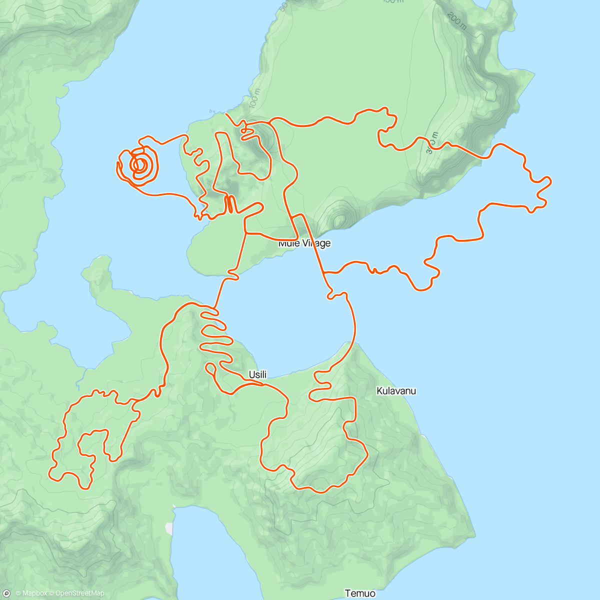 Map of the activity, Zwift - The Uber Pretzel in Watopia (still not…)