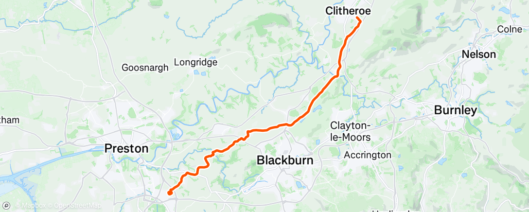 Map of the activity, Afternoon Ride