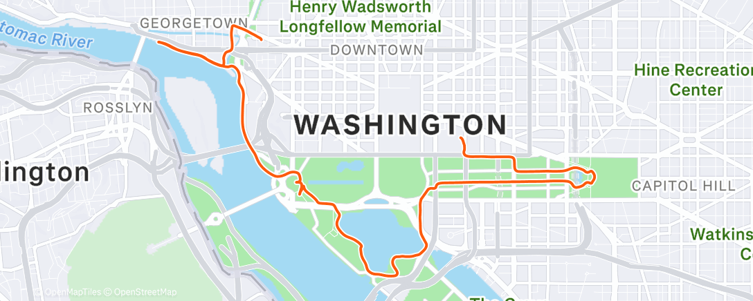 Map of the activity, Blair in D.C.